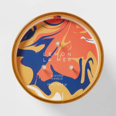 28oz Glass Lemon La Mer Candle Yellow - Opalhouse™ 5 28oz Glass Lemon La Mer Candle Yellow - Opalhouse™ - Image 3