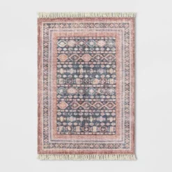 Alexandra Floral Printed Border Persian Rug Blush - Opalhouse™ -Opalhouse™ GUEST 13831d26 e9c0 4d66 95de 449574be25e7