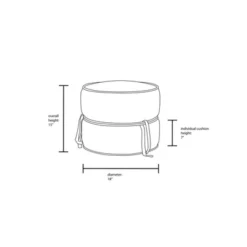 Olivia Round Pouf Rust - Opalhouse™ Designed With Jungalow™ -Opalhouse™ GUEST 2dec2442 055a 49e6 a91f e3a92174e078