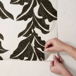 Botanical Leaf Peel And Stick Wallpaper Black/White - Opalhouse™ Designed With Jungalow™ -Opalhouse™ GUEST 3095b8ff 6f52 48aa 8a4a 02a4870ccbf4
