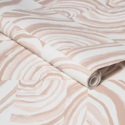 Agate Stone Peel & Stick Wallpaper Cream - Opalhouse™: Removable, Self-Adhesive, Geometric Swirl, 27.5 Sq Ft Coverage -Opalhouse™ GUEST 3c2b49a6 710f 42fe 873f 9817c5974d84