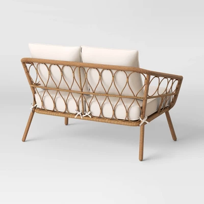 Britanna Patio Loveseat, Outdoor Furniture - Natural - Opalhouse™ 5 Britanna Patio Loveseat, Outdoor Furniture - Natural - Opalhouse™ - Image 3