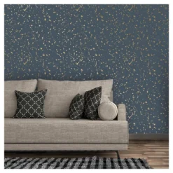Celestial Peel & Stick Wallpaper Navy/Gold - Opalhouse™: Removable Vinyl, Self-Adhesive, Stain-Resistant, 27.5 Sq Ft Coverage -Opalhouse™ GUEST 3f276208 9d5f 4795 ad50 6cba5ef31e29