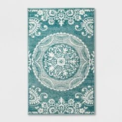 Vintage Medallion Outdoor Rug Turquoise - Opalhouse™ -Opalhouse™ GUEST 456e7275 6a86 42a9 b016 7ab8c8d1e8e0