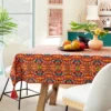 84" X 60" Cotton Calling In The Abundance Tablecloth With Tassels - Opalhouse™ Designed With Jungalow™ -Opalhouse™ GUEST 4d6606e4 454e 431e bd7b fd8a5e941f4b