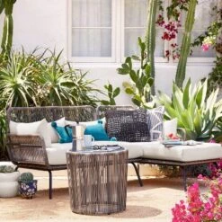 Latigo Patio Sectional Gray/Brown/Linen - Opalhouse™ -Opalhouse™ GUEST 58c62a04 f1e9 49d0 af85 6fa1cf870e49