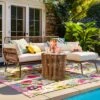 Latigo Patio Sectional Gray/Brown/Linen - Opalhouse™ -Opalhouse™ GUEST 5f1b3acd 56c3 494a 801e 7ca47010173d