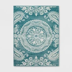 Vintage Medallion Outdoor Rug Turquoise - Opalhouse™ -Opalhouse™ GUEST 6c0eb72d 44c2 4f9e 87fc 5063aebde8d8