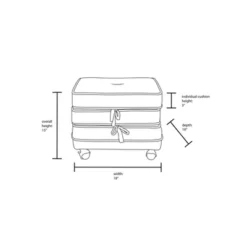 Marin Stackable Pouf With Casters - Opalhouse™ Designed With Jungalow™ -Opalhouse™ GUEST 7b9ecb5e 9626 4b0f abc1 fd2c0a06f868