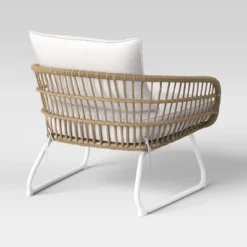 Southport Outdoor Patio Chair With Metal Legs, Club Chair Natural/White - Opalhouse™ 10 Southport Outdoor Patio Chair With Metal Legs, Club Chair Natural/White - Opalhouse™ -Opalhouse™ GUEST 85f574ff c7e7 4d01 b943 e6500f46c5aa