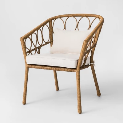 Britanna 3pc Patio Bistro Set Natural/Linen - Opalhouse™ 4 Britanna 3pc Patio Bistro Set Natural/Linen - Opalhouse™ - Image 2