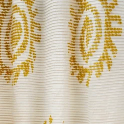 1pc 50"x84" Light Filtering Jacquard Curtain Panel Gold - Opalhouse™ Designed With Jungalow™ -Opalhouse™ GUEST 914fca59 4940 4a38 977a d369d522b944
