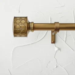 Pierced Drum Curtain Rod Brass - Opalhouse™ Designed With Jungalow™ -Opalhouse™ GUEST 99799094 1591 4a14 8c22 897f62e39ab5