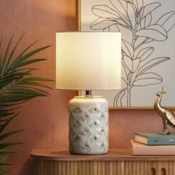 Diamond Cutout Table Lamp With Lit Base - Opalhouse™ -Opalhouse™ GUEST aff27166 6a64 40ca 8338 3b1c6beab858