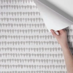 Abstract Striped Peel & Stick Wallpaper Gray/White - Opalhouse™: Removable, Repositionable, Stain-Resistant Vinyl -Opalhouse™ GUEST b01b0bc2 d748 4aab bb4b ce31695c65a0