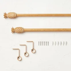 Pineapple Faux Wood Curtain Rod Natural Wood - Opalhouse™ Designed With Jungalow™ 9 Pineapple Faux Wood Curtain Rod Natural Wood - Opalhouse™ Designed With Jungalow™ -Opalhouse™ GUEST b565e685 bbc8 405f abbe 297780442d88