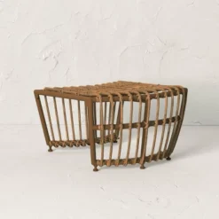 Topanga Club Chair With Ottoman - Blue/Brown - Opalhouse™ Designed With Jungalow™ -Opalhouse™ GUEST bb0fc57f 6257 4edf bee0 36cd1ab7978e