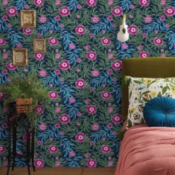 Marker Floral Peel & Stick Wallpaper Blue - Opalhouse™: Removable, Self-Adhesive, Bohemian, Botanical, Washable -Opalhouse™ GUEST d58fa2ba d956 4f5b b573 81776be94807
