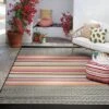 7' X 10' Outdoor Rug Multi Stripe Global Pink - Opalhouse™ -Opalhouse™ GUEST f08e9c0e e904 452b ae49 a2fe1880ad63