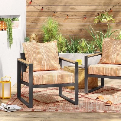 7'x10' Tapestry Rectangular Woven Outdoor Area Rug Red/Pink - Opalhouse™ 3 7'x10' Tapestry Rectangular Woven Outdoor Area Rug Red/Pink - Opalhouse™