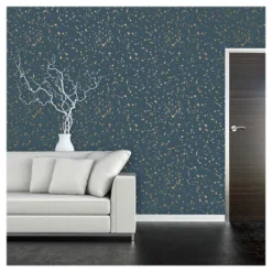 Celestial Peel & Stick Wallpaper Navy/Gold - Opalhouse™: Removable Vinyl, Self-Adhesive, Stain-Resistant, 27.5 Sq Ft Coverage -Opalhouse™ GUEST f53edfa2 8c6c 4423 8c30 a5069fbc534b